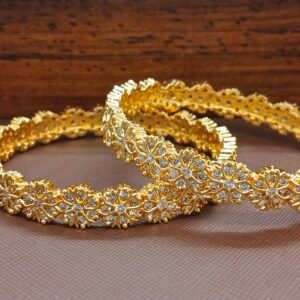 Mallika - Floral CZ Bangles